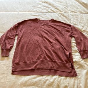Aerie Crewneck Sweatshirt with Side Slits